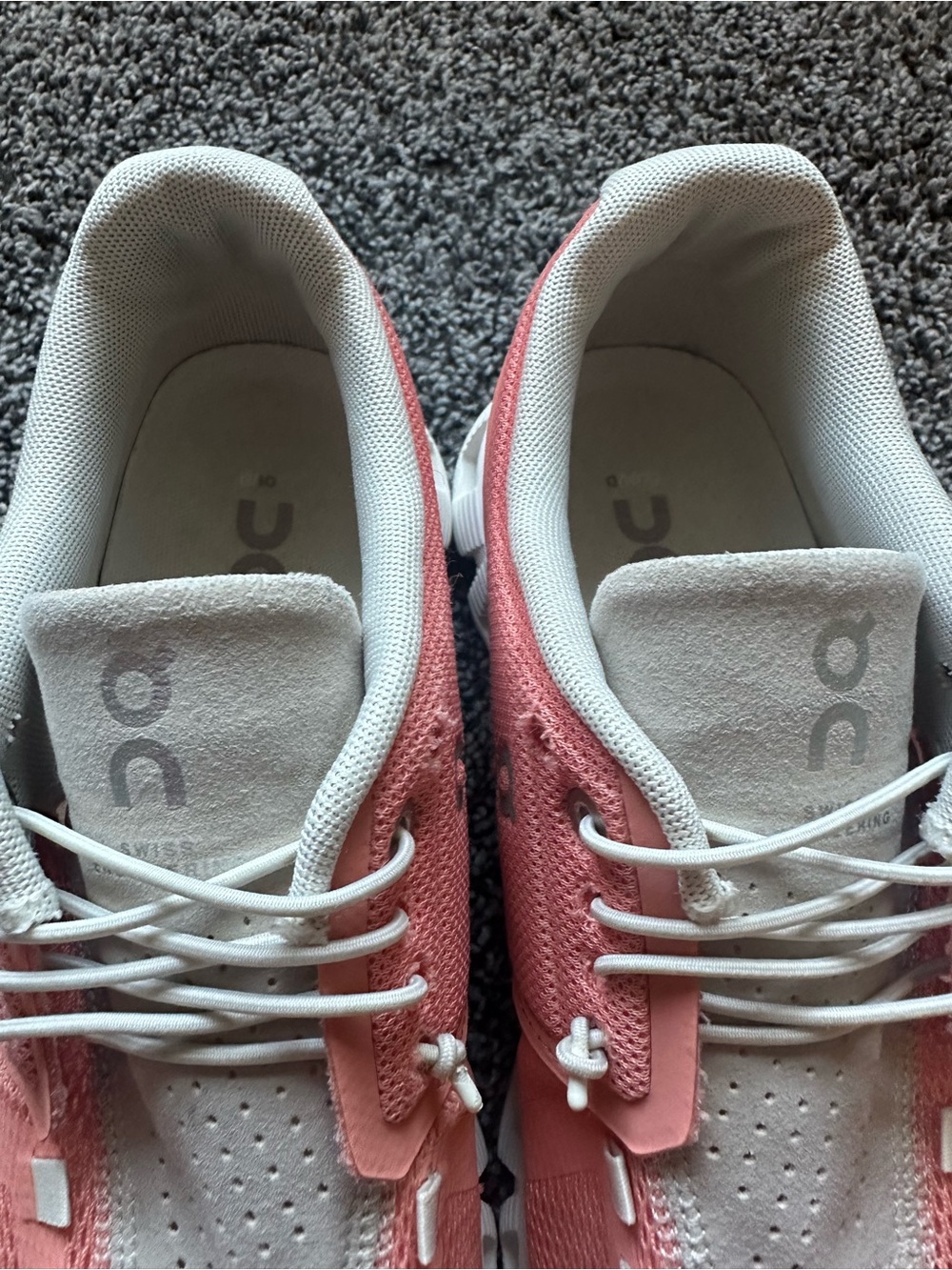 Women's ON CLOUD 5 Running Walking Gym Sneakers Flamingo Pearl Size 8 - Picture 5 of 14